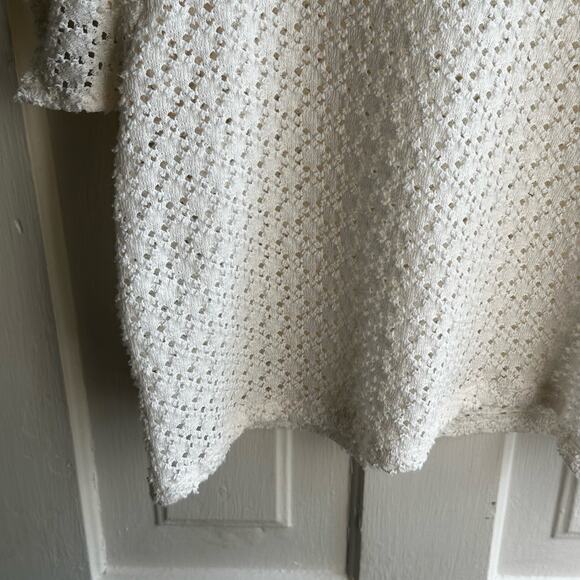 Madewell Texture & Thread Eyelet Flutter-Sleeve Top Ivory - Picture 5 of 8